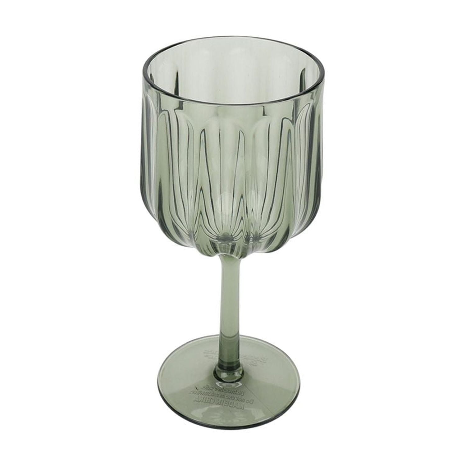 Better homes & Gardens Tritan Plastic Wine Glass Green Set, 17oz 4pc