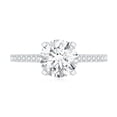 thumbnail image 4 of Rosec Jewels Certified Moissanite Round Engagement Ring 2 Carat - Moissanite Solitaire Ring - D-VS1 Quality - with Jewelry Box, 925 Sterling Silver, US 13.00, 4 of 8