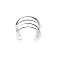thumbnail image 3 of Modlines Women's .925 Sterling Silver Jewelry Cuff Earrings Set for Women, Double Line and Twisted, 3 of 3