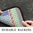 thumbnail image 6 of Multicolor Cartoon Geometric and Striped Pattern Door Rugs,Washable Non Slip Door Mats Indoor,Decorative Door Mats,Entry Mat Indoor for Entrance,Bedroom,Kitchen,Bathroom,30"x17", 6 of 6