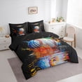 thumbnail image 3 of Homewish Boys Baseball Lover Bedding Comforter Set 7pcs, Splash Splatter Artwork King Bedding Sets, Modern Ball Sport Reversible Bed Sheets, Ultra Soft Bedroom Decor, 3 of 7