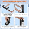 thumbnail image 3 of Máquina para hacer agua con gas VEVOR, para el hogar, con botella PET de 1 L sin BPA, 2 cilindros de CO2 (sin CO2), compatible con cilindros de CO2 de rosca estándar de 60 L., 3 of 5