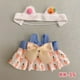 thumbnail image 4 of Peleles de algodón de 20CM para muñecas, traje de repuesto de felpa de dibujos animados, accesorios para casa de juego, Mini ropa para pato enfadado, #466907, 4 of 5