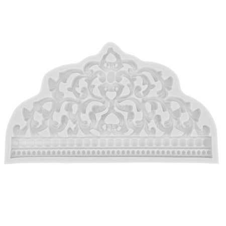 

NUOLUX 1pc Crown Cake Fondant Molds Sugarcraft Crown Baroque Style Silicone Mold for Cupcake