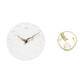 thumbnail image 1 of Reloj de pared con estatua de bola de cristal, figura de hierro, escultura de tablero de fibra de densidad media. Ideal para sala de estar, dormitorio, 1 of 8
