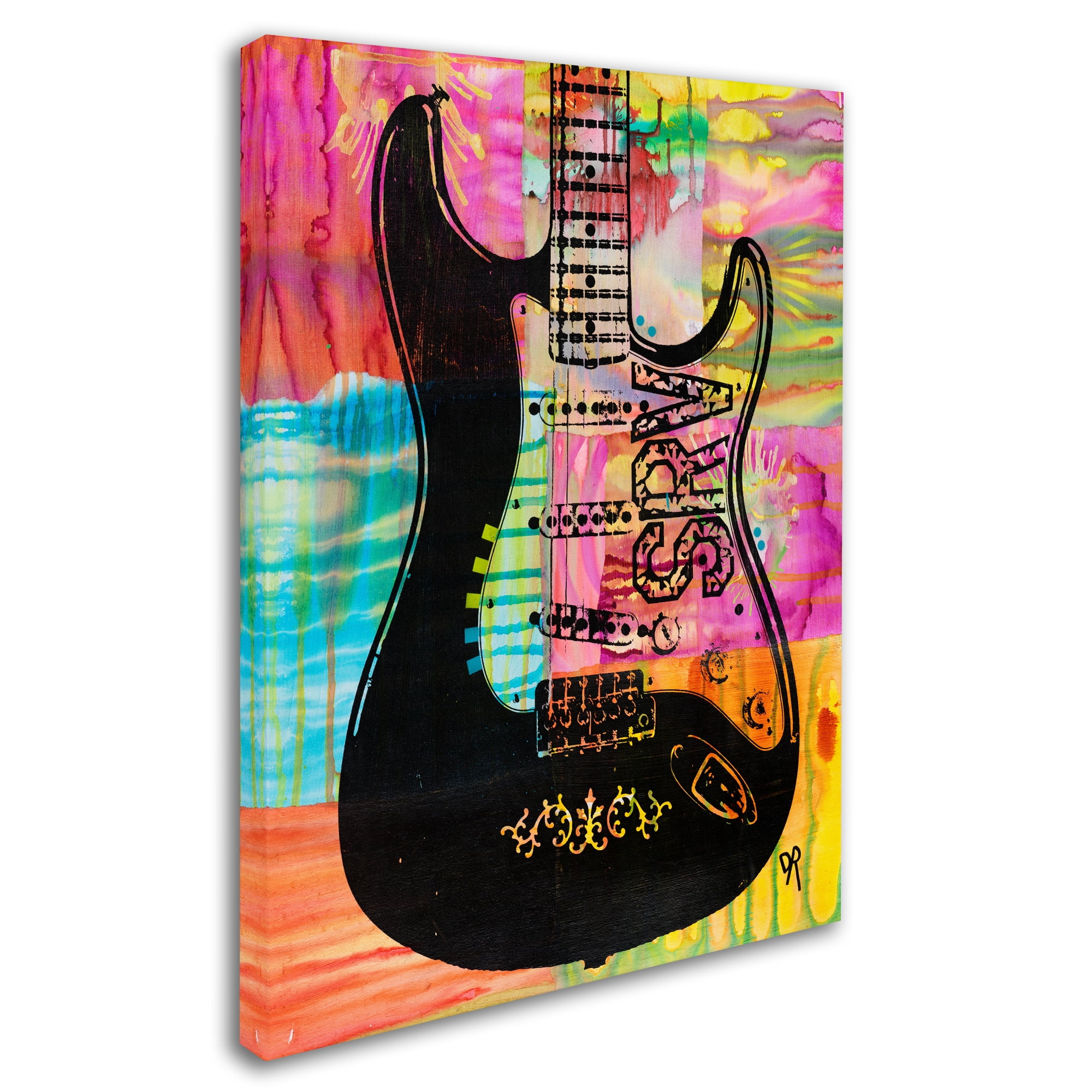 Trademark Fine Art 'SRV Guitar' Canvas Art by Dean Russo