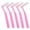 Pink, variant on UsilkU 5pcs L Shaped Interdental Brushes Effective Cleaning Plaque Removal Toothbrush Premium Dental Braces Brush Set Orthodontic Tooth Care Kit For Adults & Kids (Pink, 10 Inches / 25.4 Cm)