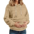 thumbnail image 3 of Warm Cat Pouch Hoodie Pet Carrier Hoodie Kangaroo Pocket Sweatshirt With Pet Pouch Fleece Warm Pet Sweatshirt Outdoor, 3 of 7