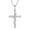 04-April - Simulated Diamond, variant on Blaniy Butterfly and Cross Necklace 925 Sterling Silver Cubic Zirconia Jewelry Gifts for Women