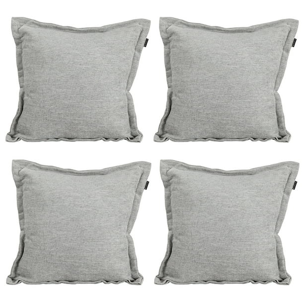 Cojin Decorativo Cuadrado Set de 4 Niz Plata