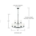 thumbnail image 2 of Capital Lighting 415291BZ-338 Dixon 9 Light 28" Wide Chandelier - Bronze, 2 of 7