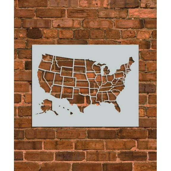 United States Map Stencil