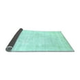 thumbnail image 2 of Ahgly Company Indoor Square Solid Light Blue Modern Area Rugs, 3' Square, 2 of 4