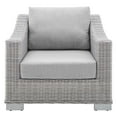 thumbnail image 6 of Modway Conway Sunbrella® Outdoor Patio Wicker Rattan Armchair in Light Gray Gray, 6 of 10