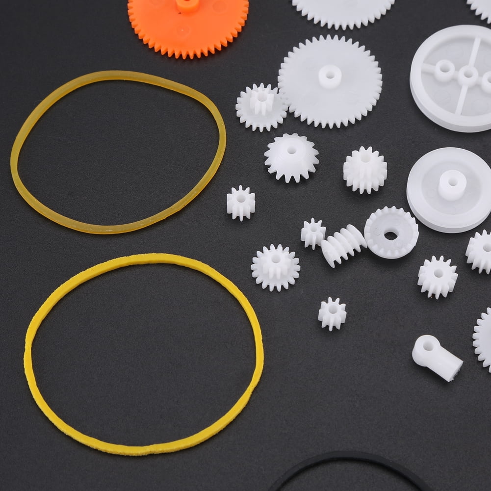 75PCS//lot Plastic Gear Rack Pulley Belt Worm Gear Single-and Double-g/_hcZ8