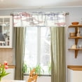 thumbnail image 4 of Coolnut Cute Bear Windows Valance Curtains, 54x18in Double Layer Short Blackout Window Topper Treatment for Bathroom,Kitchen,Living Room,Cafe Decor,1 Panel, 4 of 6