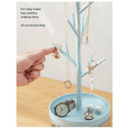 thumbnail image 2 of Branch Jewelry Rack with Rotatable Base and Storage Box Tree Tower Rack Hanging Organizer, Blue, 2 of 7