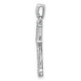 thumbnail image 2 of Sterling Silver Rhodium-plated Diamond Cross Pendant QP4608, 2 of 4