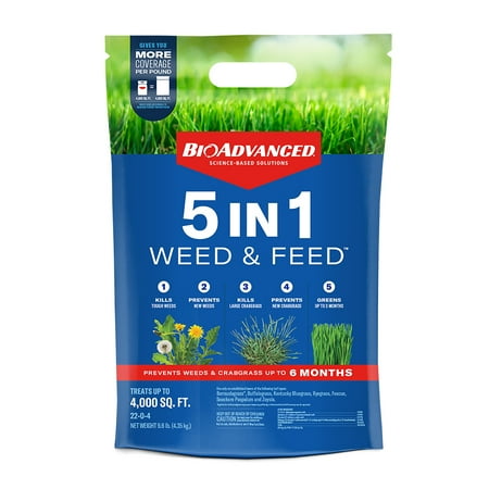 BioAdvanced 5 in 1 Weed and Feed, Granules