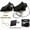 Black 2PC, variant on RV Trailer Wheel Wedges, Hard Plastic Tire Chocks with Handles for Camper Truck