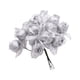 thumbnail image 1 of Mini ramo de rosas artificiales con cabezas de chidgrass para el hogar, bodas, coronas de bricolaje, plantas falsas, arreglos para fiestas, suministros navideños, color plateado, 1 of 6