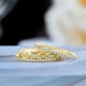 thumbnail image 3 of JeenMata Conjunto de Trío de Alianzas de Boda Armonizantes para Mujer en Oro Amarillo de 18 K sobre Plata, 3 of 8