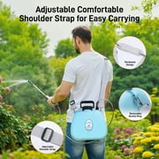 Garden Sprayer,GOCHIFIX 2.11 Gallon/8L Electric Backpack Sprayer with 4 Mist Nozzles,6 Spray Modes,Retractable Wand Adjustable Shoulder Strap for Lawn, Garden, Yard,Blue