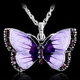 thumbnail image 4 of pitrice Collier Pendentif Papillon pour Femmes et Filles Collier Déclaration Papillon Collier Papillon Cristal, 4 of 7