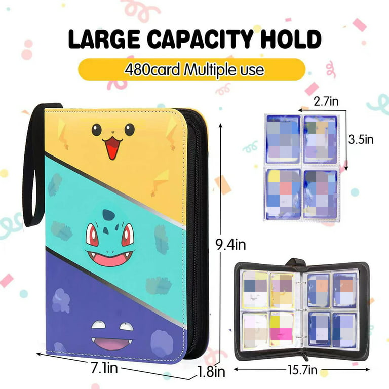 Lowest Price: For Pokemon Card Binder 4 Pocket, Card Holder
