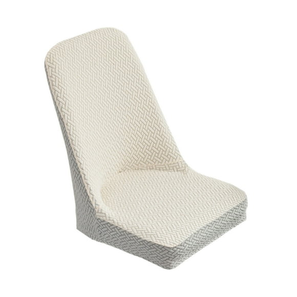 Leodye 1 Pcs Housses de Chaise Extensibles en Nylon Spandex Lavables Design Salle à Manger Cuisine Mariage Banquet Protège-Siège Déco (15.75-18.11*17.32-19.36 Po)