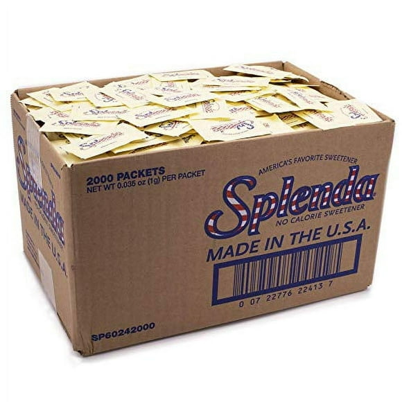 SPLENDA Édulcorant Sans Calorie, Sachets Individuels (2000 Unités)