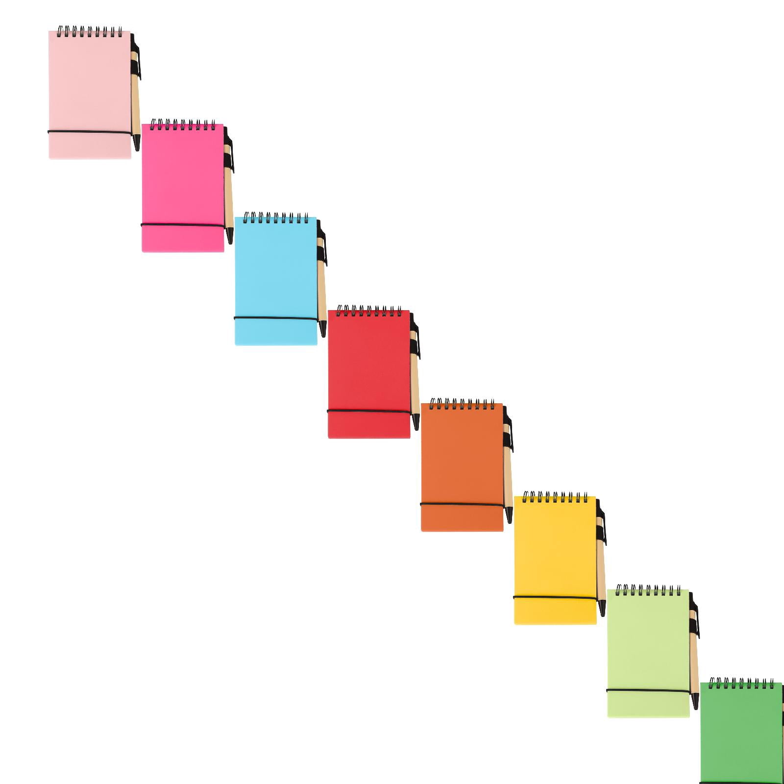 Solid Color Spiral Top Notepad, Eco Friendly Blank Paper Pad for Meeting Notes, Bulk Supply for Office