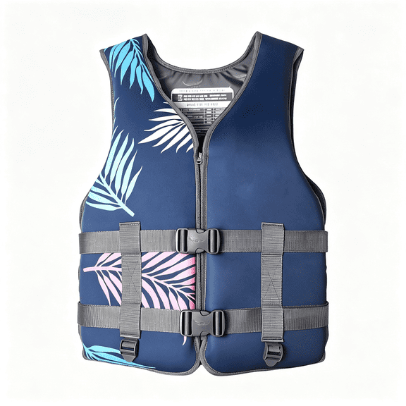 GJX Adult Kayaking Vest with Leg Straps,Quick-Dry Swim Vest Jacket for Boating Fishing Surfing,Neoprene Youth Swim Jacket Quick-Dry Neoprene Life Jacket
