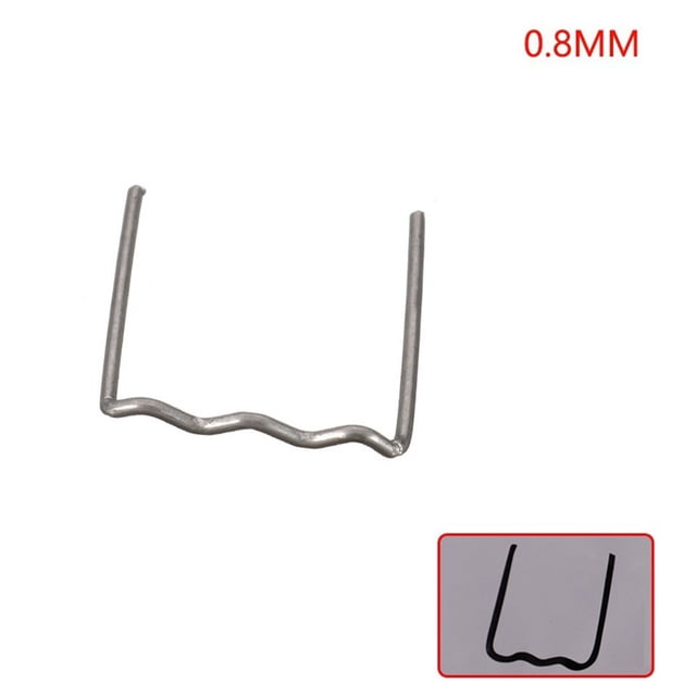 BTOER 100PCS 0.6/0.8mm Hot Stapler Staples For Car Bumper Repair Welding Machine Plastic Repair Machine Car Bumper Crack Repair Solder