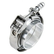 HPS Performance  2.5 in. Stainless Steel V-Band Clamp with Aluminum Flanges