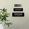 thumbnail image 6 of Signs ByLITA Standard Please Sign All Guests In Door or Wall Sign Easy Installation | Shared Accommodation | Sign for Home, Business, AirBNB and Office Spaces Sign (Brushed Gold) - Medium, 6 of 9