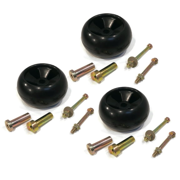 The ROP Shop (Pack of 3) Deck Wheel Assembly for Cub Cadet 938-3056, 9383056 Bolt Lawnmower