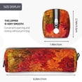 thumbnail image 3 of Honeii Autumn Leaf Pattern Pencil Case, Pencil Pouch, Pencil Case Small, Pencil Pouch Aesthetic, PVC Pencil Pouch, Pencil Bag, Makeup Pouch, 3 of 7