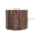 thumbnail image 5 of ColoMX Maceta de madera con corteza para flores, pequeño cubo de madera, estilo rústico, para el hogar., 5 of 7