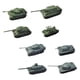 thumbnail image 3 of Modelo de tanque DIY a escala 8x1:144, modelo de tanque moderno 4D T34/85, decoración de escritorio, coleccionables para niños pequeños, regalos de, 3 of 9