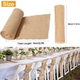 thumbnail image 4 of 2X Camino de Mesa 10 M X 30 cm Yute Camino de Mesa Tela Yute, Camino de Mesa Rollo DecoracióN de Mesa Boda Vintage RúStico, 4 of 5