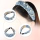 thumbnail image 3 of Diadema de mujer con nudos de cristal perlado Unique Bargains Estilo clásico y casual Diadema para mujer azul claro 5.51"x1.89", 3 of 7