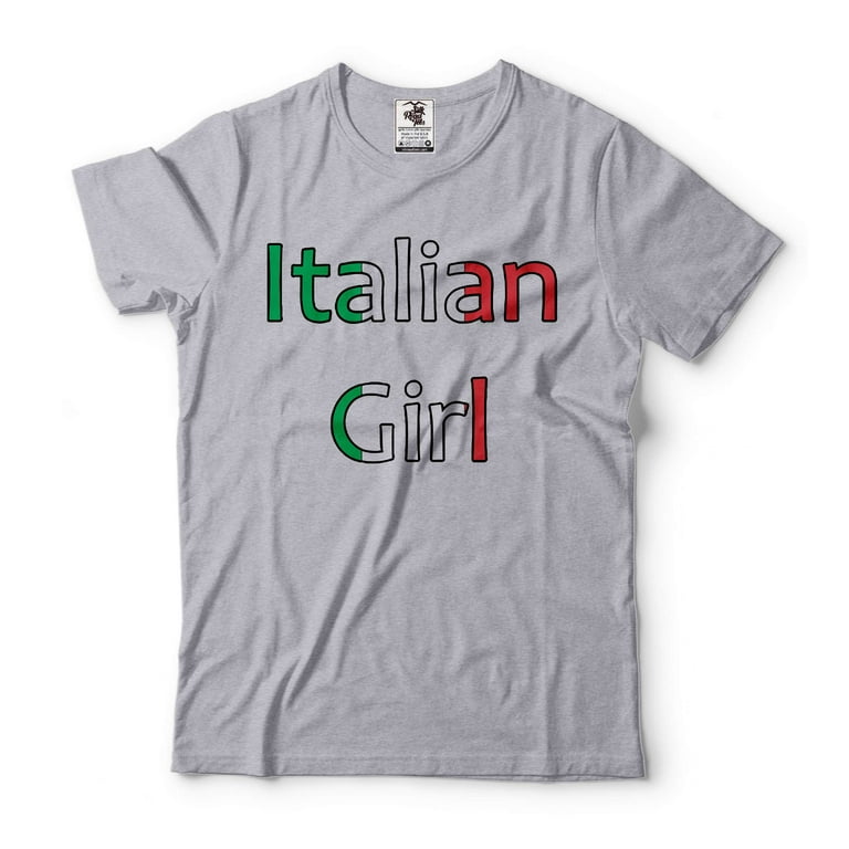 Women's Italy Shirt Italian Girl T-Shirt Italy Flag Colors Shirt
