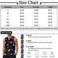 thumbnail image 3 of Summer Men's Solid Color Printed Sweat-absorbing Breathable Shoulder Expanding Sleeveless Vest2XL, 3 of 5