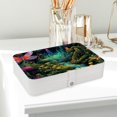 thumbnail image 6 of Fireflies Portable PU Leather Earring Holder Storage Box Display Case with Removable Compartment, 6 of 6