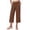 *Coffee, variant on Women's Cotton-Linen Capri Pants,Drawstring Waist Rolled Cuff Casual Trousers For Women,Ladies Lightweight Summer Breathable Pants with Pockets,Dark Gray,S-3XL