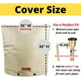 thumbnail image 3 of Redford Supply Backflow Valve Cover Insulated - Water Well Pump Covers, Well Head Cover, Sprinkler Valve Cover, Backflow Preventer Cover Insulated, Sprinkler Covers for Outside, 3 of 7