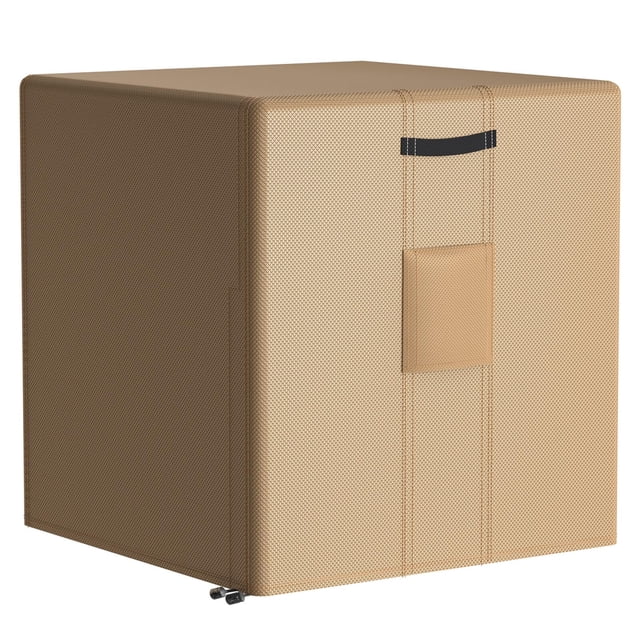 Funda impermeable grande para aire acondicionado central BROSYDA Marrón 81x81x91 cm