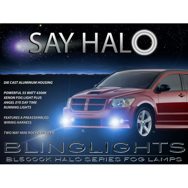2008 2009 Dodge Caliber SRT-4 SRT4 Halo Angel Eye Foglamps Foglights Driving Fog Lamps Lights Kit - Walmart.com Oem 2007 Dodge Caliber Fog Light Wiring Diagram Walmart
