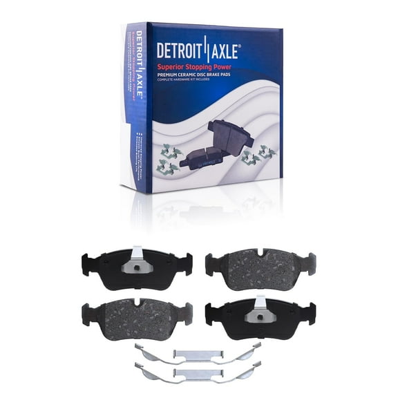 Detroit Axle - Front Ceramic Brake Pads for BMW 318i 318is 318ti 320i 323i 325Ci 325i 325xi 328i 328is Z3 Z4